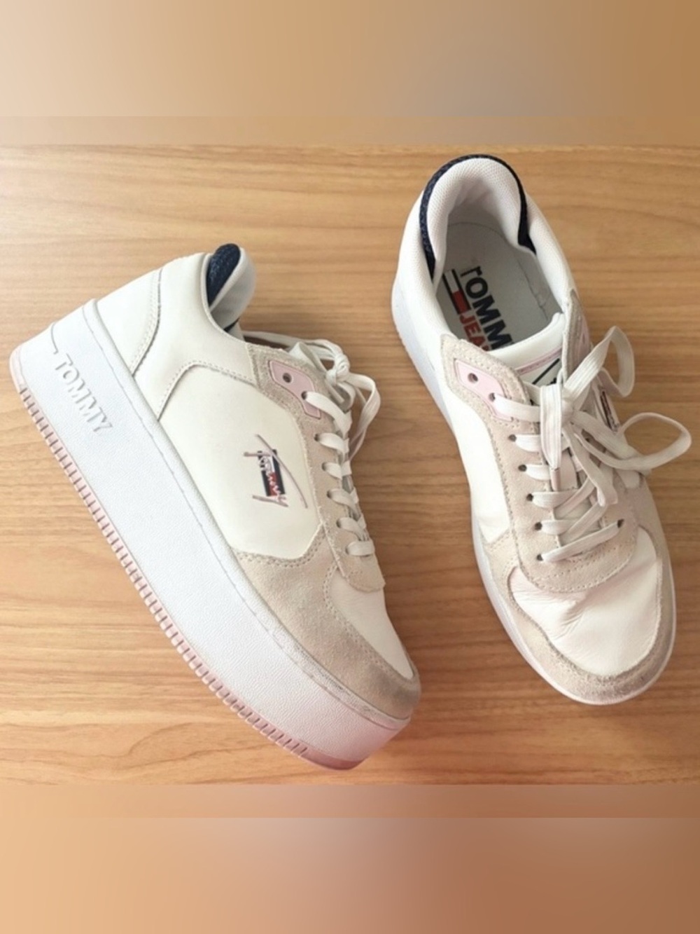 Tommy‎ Hilfiger Iconic 90s Flatform Leather Sneakers